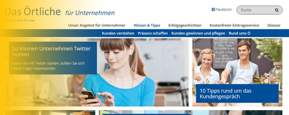 Eine junge Frau in einem hellblauen Oberteil sitzt vor einem Laptop und hält ein Smartphone in der Hand, bereit, auf Twitter zu posten. Neben ihr befinden sich weitere Elemente mit Unternehmenskommunikations-Tipps.